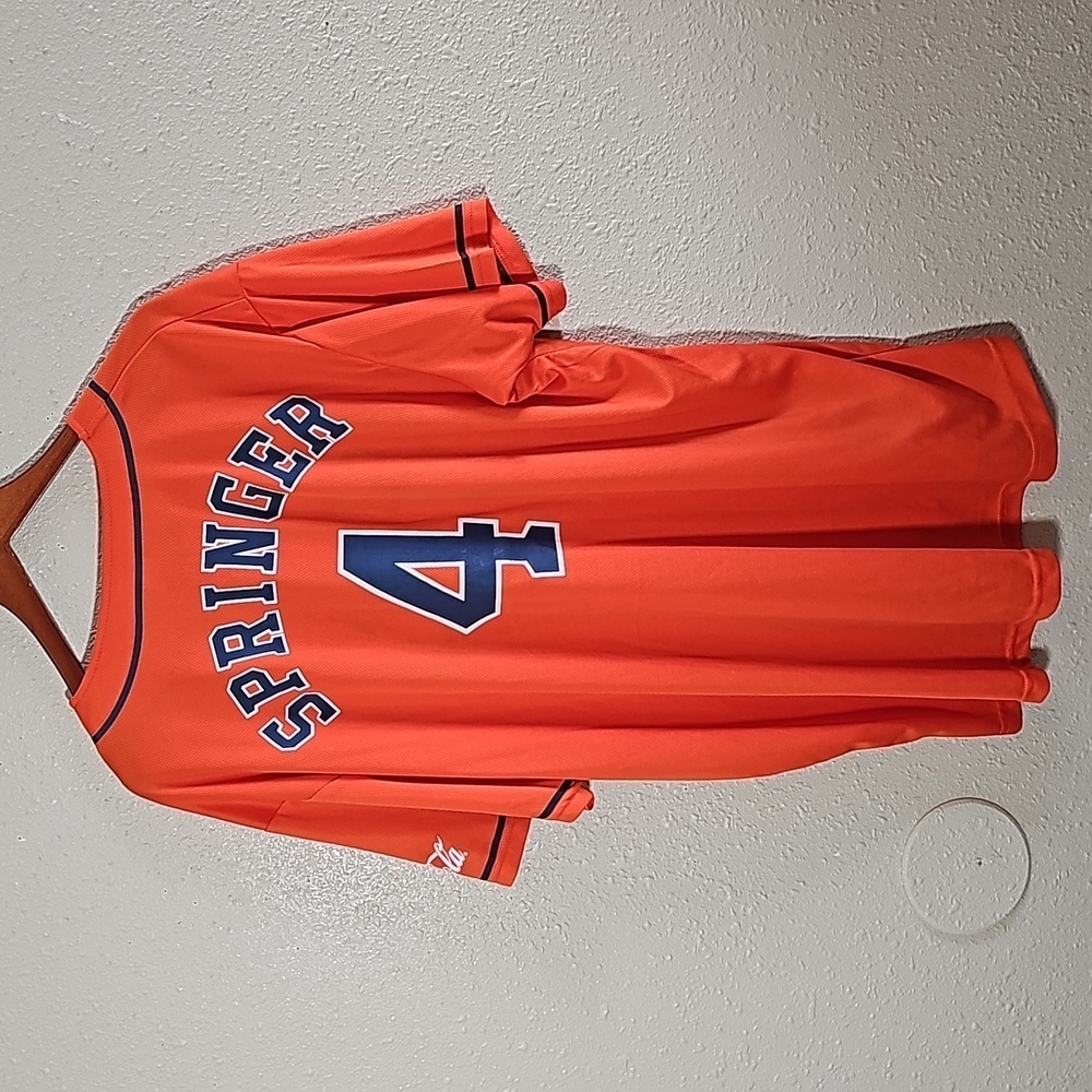 Houston Astros George Springer Orange Jersey.